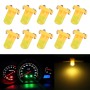 10 шт. 2W T3 WELGE PANEN PANER LED LIGHT LIGHT DASHBOARD LAIGE LASPATOR LAMPAR LAMP (AMBER)