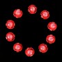 10PCS 2W T4.2 Wedge Instrument Panel LED Light Dashboard Gauge Cluster Indicator Lamp Bulb(Red Light)