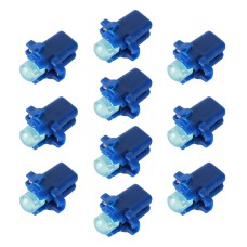 10 PCS B8.3 0.2W DC12V Wedge Instrument Panel COB LED Light Dashboard Gauge Cluster Indicator Lamp Bulb (Blue Light)