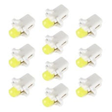 10 PCS B8.3 0.2W DC12V Wedge Instrument Panel COB LED Light Dashboard Gauge Cluster Indicator Lamp Bulb (White Light)