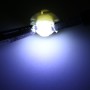 10 PCS B8.4 0.2W DC12V Wedge Instrument Panel COB LED Light Dashboard Gauge Cluster Indicator Lamp Bulb (White Light)