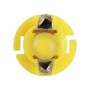 10 PCS B8.4 0.2W DC12V Wedge Instrument Panel COB LED Light Dashboard Gauge Cluster Indicator Lamp Bulb (Yellow Light)