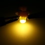 10 PCS B8.4 0.2W DC12V Wedge Instrument Panel COB LED Light Dashboard Gauge Cluster Indicator Lamp Bulb (Yellow Light)