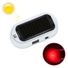 Car Solar Energy Anti-theft Device LED Warning Light (Red)