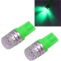 2 PCS T10 1.5W 60LM 1 LED Green COB LED Brake Light for Vehicles, DC12V(Green)