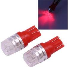 2 PCS T10 1.5W 60LM 1 LED Red COB LED Brake Light for Vehicles, DC12V(Red)