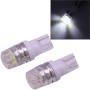 2 PCS T10 1.5W 60LM 1 LED White COB LED Brake Light for Vehicles, DC12V(White)