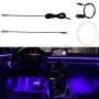 Center Console Modified LED Guide Light, Style: USB APP Control(2m Transparent)