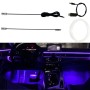 Center Console Modified LED Guide Light, Style: USB APP Control(2m Black)