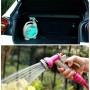 Car Portable Multi-functional Water Power Washer High Pressure Mini Water Pipe (Rose Red)