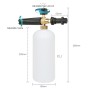 High Pressure Car Wash Foam Gun Soap Foamer Generator Water Sprayer Gun for Karcher K2 / K3, Capacity: 1L(Black)