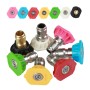 High Pressure Car Wash Gun Jet Nozzle Washer Accessories, Nozzle Angle: 0 Degree Big Hole, Pink