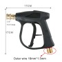 High Pressure Car Wash Foam Gun Soap Foamer Generator Water Sprayer Gun, Outer Wire: 18 x 1.5