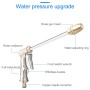 50ft 5m Telescopic Soft Tube Household Car High PressureWash Water Gun Spayer Nozzle Garden Irrigation Set (Blue)