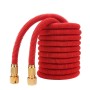 50ft 5m Telescopic Soft Tube Household Car High PressureWash Water Gun Spayer Nozzle Garden Irrigation Set (Red)