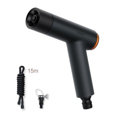 Baseus GF3 Car Wash Spray Nozzle with 15m Telescopic Water Pipe + Universal Joint(Dark Gray)