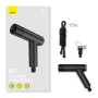 Baseus GF3 Car Wash Spray Nozzle with 15m Telescopic Water Pipe + Universal Joint(Dark Gray)