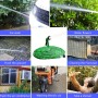 10-30m Telescopic Pipe Expandable Magic Flexible Garden Watering Hose with Spray Gun Set(Green)