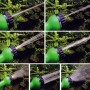 15-45m Telescopic Pipe Expandable Magic Flexible Garden Watering Hose with Spray Gun Set (Green)