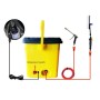 LEJA HL-25L Outdoor Multi-function Electric Car Washing Machine Vehicle Automatic Washing Tools, Water Storage: 25L, AC 220V(Yellow)