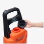 Портативная ручная рука, зажигалка на открытом воздухе, стиральная машина для стиральной машины, инструменты для мытья машины с полкой, хранение воды: 35L, DC 12V (Orange)