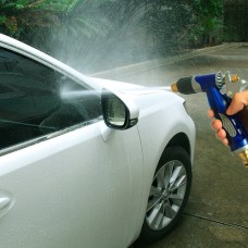 Кейнед с высоким давлением водного шланга сопло медного водяного оружия для мытья домашней машины (синий)