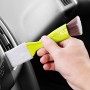 2 PCS Car Air-Conditioned Air Outlet Cleaning Brush Car Interior Cleaning Tool Dust  Soft Hair Brush (Yellow)