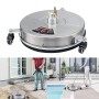 Round Floor Scrubber High Pressure Cleaner, Size: 15 inch Stainless Steel+2 Shots