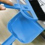 Mini Desktop Car Keyboard Sweep Cleaning Brush Small Broom Dustpan Set(Blue)