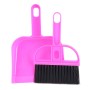 Mini Desktop Careboard Checking Cleaning rate Small Mroom Dustpan Set (Magenta)