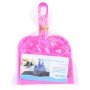 Mini Desktop Careboard Checking Cleaning rate Small Mroom Dustpan Set (Magenta)