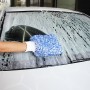 Microfiber Dusting Mitt Car Window Washing Cleaning Cloth Duster Towel Gloves (Black)