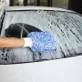 Microfiber Dusting Mitt Car Window Washing Cleaning Cloth Duster Towel Gloves (Blue)