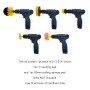 12 in 1 Floor Wall Window Glass Cleaning Descaling Electric Drill Brush Head Set, Random Color Delivery