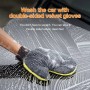 Soft Coral Fleece Motorcycle Car Cleaning Gloves