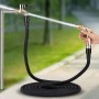 50FT 5m Car High Pressure Washing Tool Telescopic Water Pipe Set(Black)