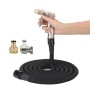 50FT 5m Car High Pressure Washing Tool Telescopic Water Pipe Set(Black)