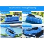 Car Cleaning Tools Car Washing Dewaxing Shan Cotton Brush Mop with Retractable Stainless Steel Tube(Blue)