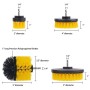 19 in 1 Household Nylon Hexagonal Electric Drill Brush Pads Scouring Sanding Disc Pad Kits