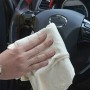 Очистка автомобилей Специальная ткань из овчины впитывает и быстро сушатся замшевые салфетки, размер: 30x50см (белый)