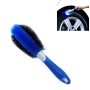 3 PCS Wheel Hub Long-Handled Brush Special Tool For Powerful Decontamination & Cleaning Of Tires, Colour: Blue Straight Brush