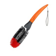 4 PCS Round Head Car Wheel Brush Tire Brush Car Cleaning Tool Detachable Brush(Orange)