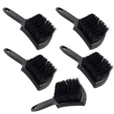 5 PCS Tire Carpet Cleaning Brush Foot Pad Upholstery Brush(Black)