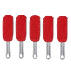 5 PCS Car Wash Brush Soft Hub Multi-Function Dust Removal Tool, Color: Red Sponge Brush