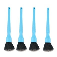 4 PCS Car Details Soft Bristle Interior Brush Crevice Cleaning Brush, Style: Long Blue Handle