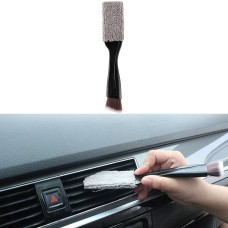 D-4527 Car Dust Cleaning Double-hended Soft Bristle Detail Brush(Black)