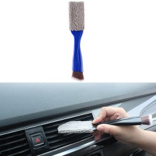 D-4527 Car Dust Cleaning Double-hended Soft Bristle Detail Brush(Blue)