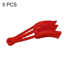 5 PCS AQ-CS01 Multifunctional Car Beauty Tool Brush Air Outlet Cleaning Brush(Red)