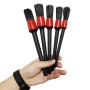 5 in 1 Car Detailing Brush Cleaning Natural Boar Hair Brushes Auto Detail Tools Products Wheels Dashboard, Random Color Delivery