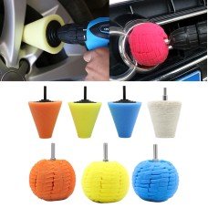 7 in 1 3 inch Car Polishing Disc Set Wheel Rim Polishing Waxing Sponge